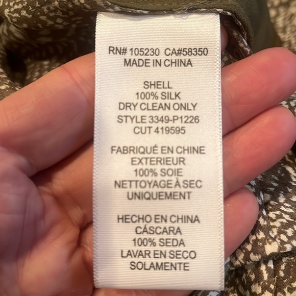 Joie 100% Silk Pants Animal Print Sz 8 Old Money Quiet Luxury Capsule - Picture 6 of 16